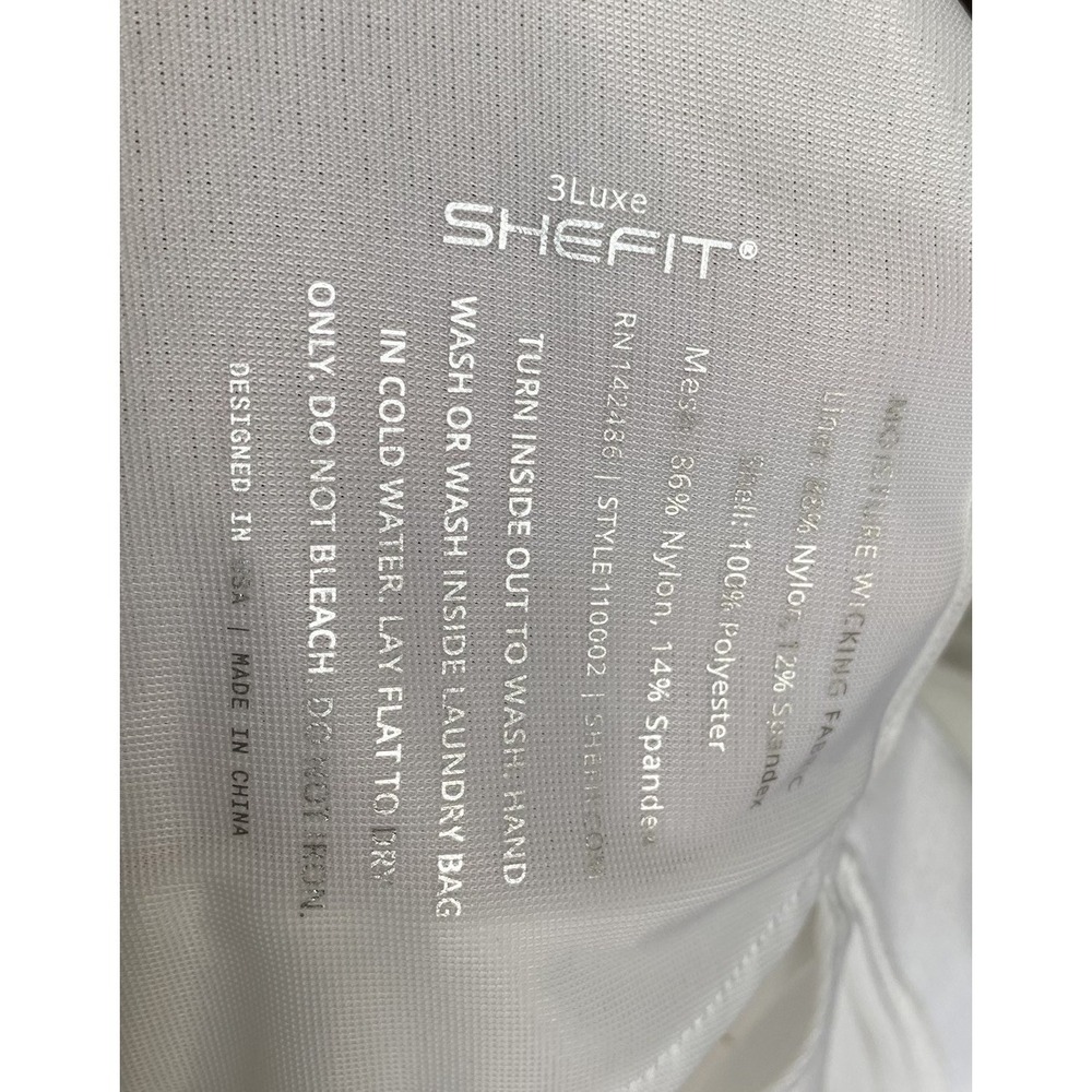 Shefit Ultimate High Impact Sports Bra Zip Front Adjustable 3Luxe 3 Luxe White - Picture 8 of 8